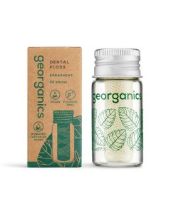 Georganics Natürliche Zahnseide Grüne Minze, 50m