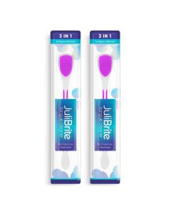 JuliBrite Zungenreiniger 2er-Pack (Rosa)