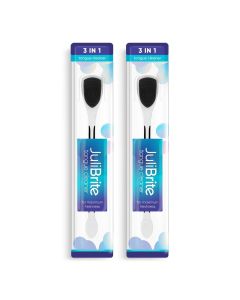 JuliBrite Zungenreiniger 2er-Pack (Schwarz)