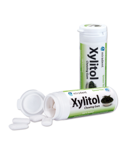 Miradent Xylitol Kaugummi Grüner Tee, 30 STÜCK