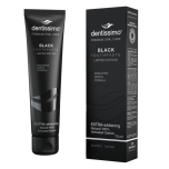 Dentissimo Black Extra Whitening Zahnpasta gegen Hohlräume strahlendes Lächeln natürliches Fluorid