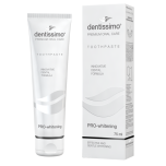 Dentissimo Pro-Whitening Zahnpasta gelbe zähne weiße zähne enamal erhellen das lächeln